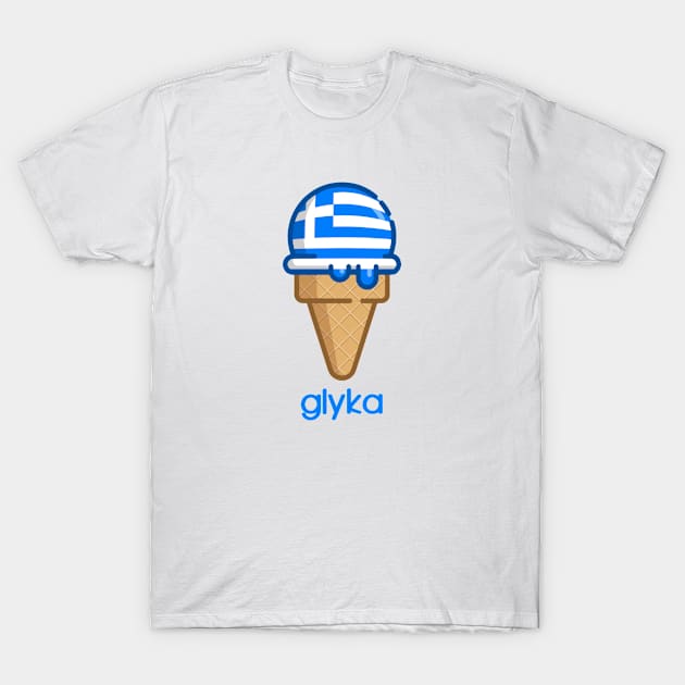 GREEK ICE CREAM T-Shirt by LILNAYSHUNZ